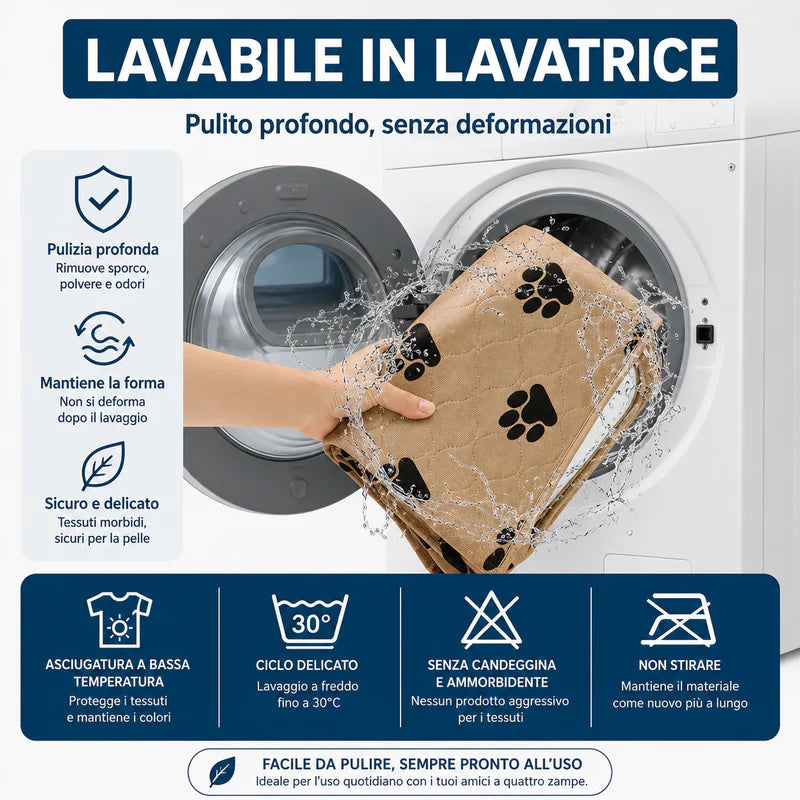 Tappetino Assorbente Cani Anti-Perdite